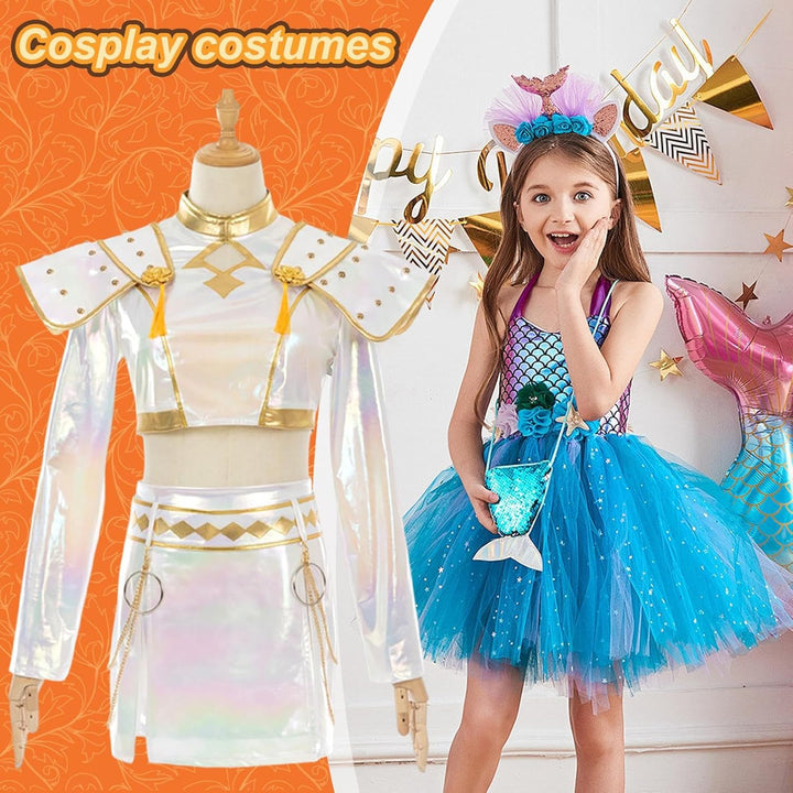 Generisch Für Kostüm Hunters Cosplay -Kostüm, Halloween Anime Cosplay Requisics Accessoires für Kind