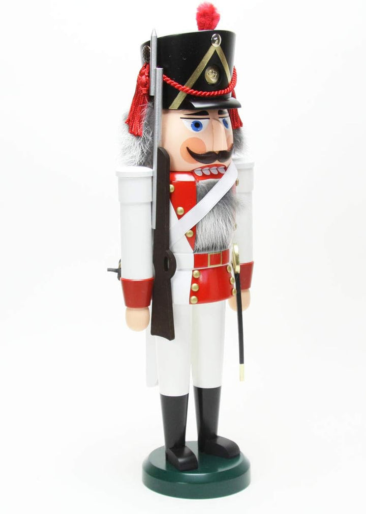 Seiffener Volkskunst Nussknacker Grenadier 39 cm Erzgebirgskunst Weihnachtsdeko Nussknacker Weihnach