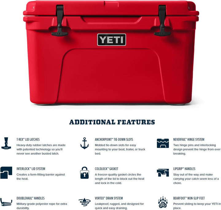 YETI Tundra 45 Kühler Rot - Rescue Red, Rot - Rescue Red