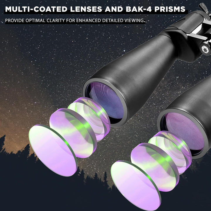 Barska AB10592 Gladiator 20-100x70 Zoom Fernglas mit Stativadapter für Astronomie & Fernsehen mit gr