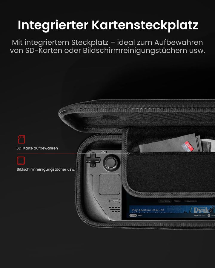 tomtoc Slim Tasche Kompatibel mit Steam Deck / Steam Deck OLED, Rundumschutz Case Hülle für Reise, U
