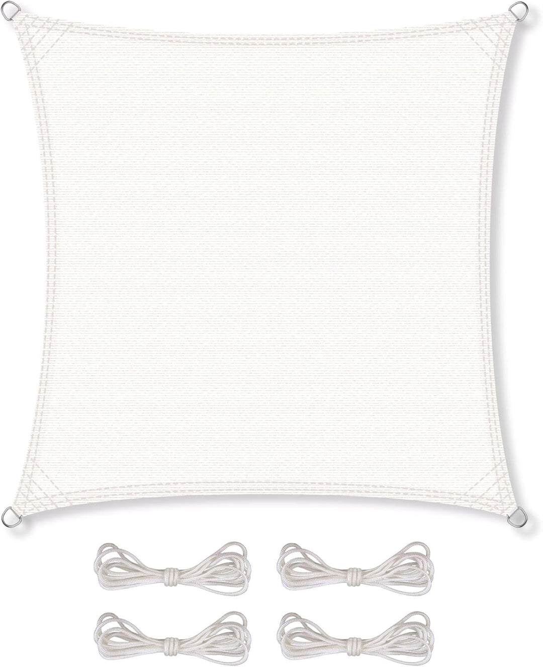 CelinaSun Sonnensegel inkl Befestigungsseile Premium HDPE wetterbeständig atmungsaktiv Quadrat 3 x 3