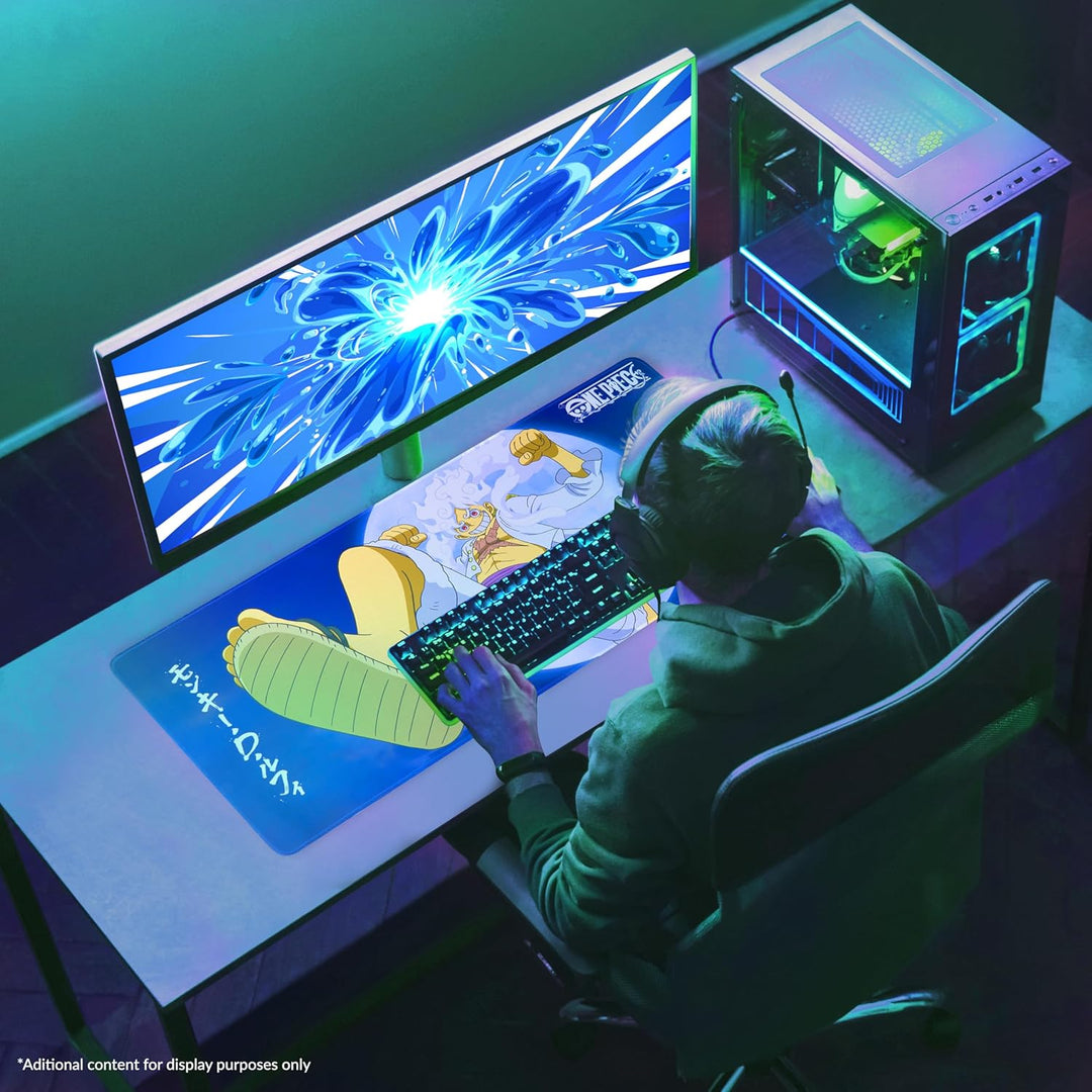 One Piece Mauspad XXL 80x35 cm, Schreibtischunterlage Gross, PC Mousepad Gaming rutschfest Schreibti