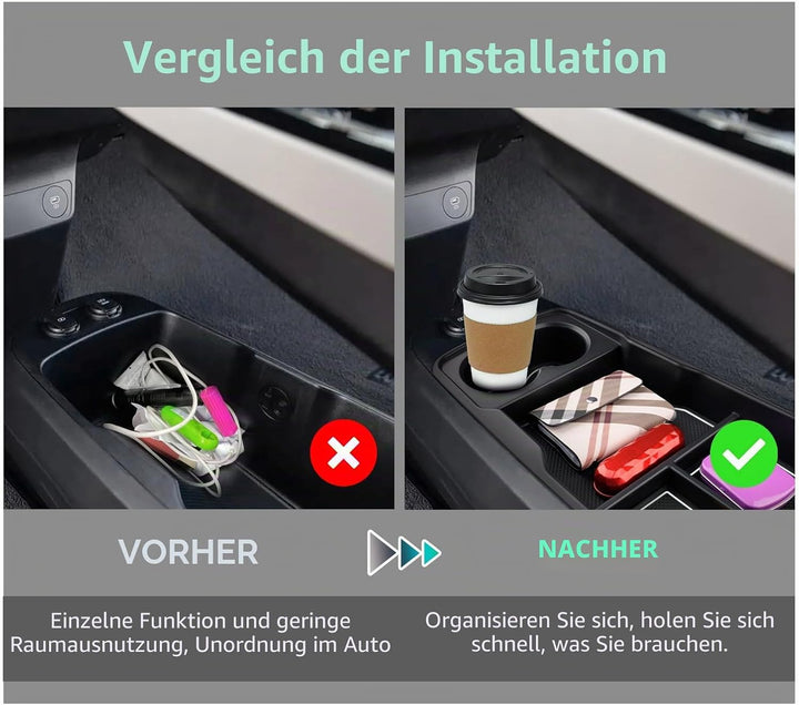 GAFAT Ki-a EV6 2021-2024 2025 Mittelkonsole Aufbewahrungsbox, EV6 2023 Organizer Tray Handschuhfach
