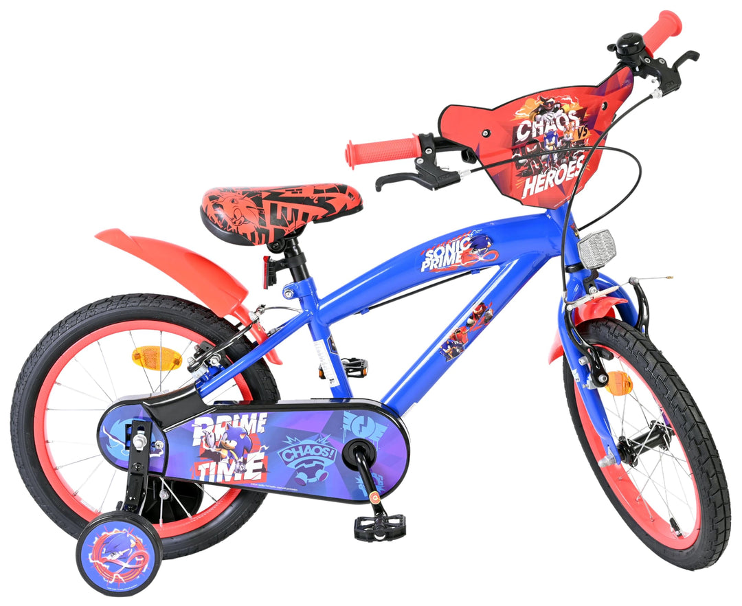 Volare Kinderfahrrad | 3–5 Jahre | Doppelte Handbremse, abnehmbare Stützräder, Pedalreflektoren & Tr