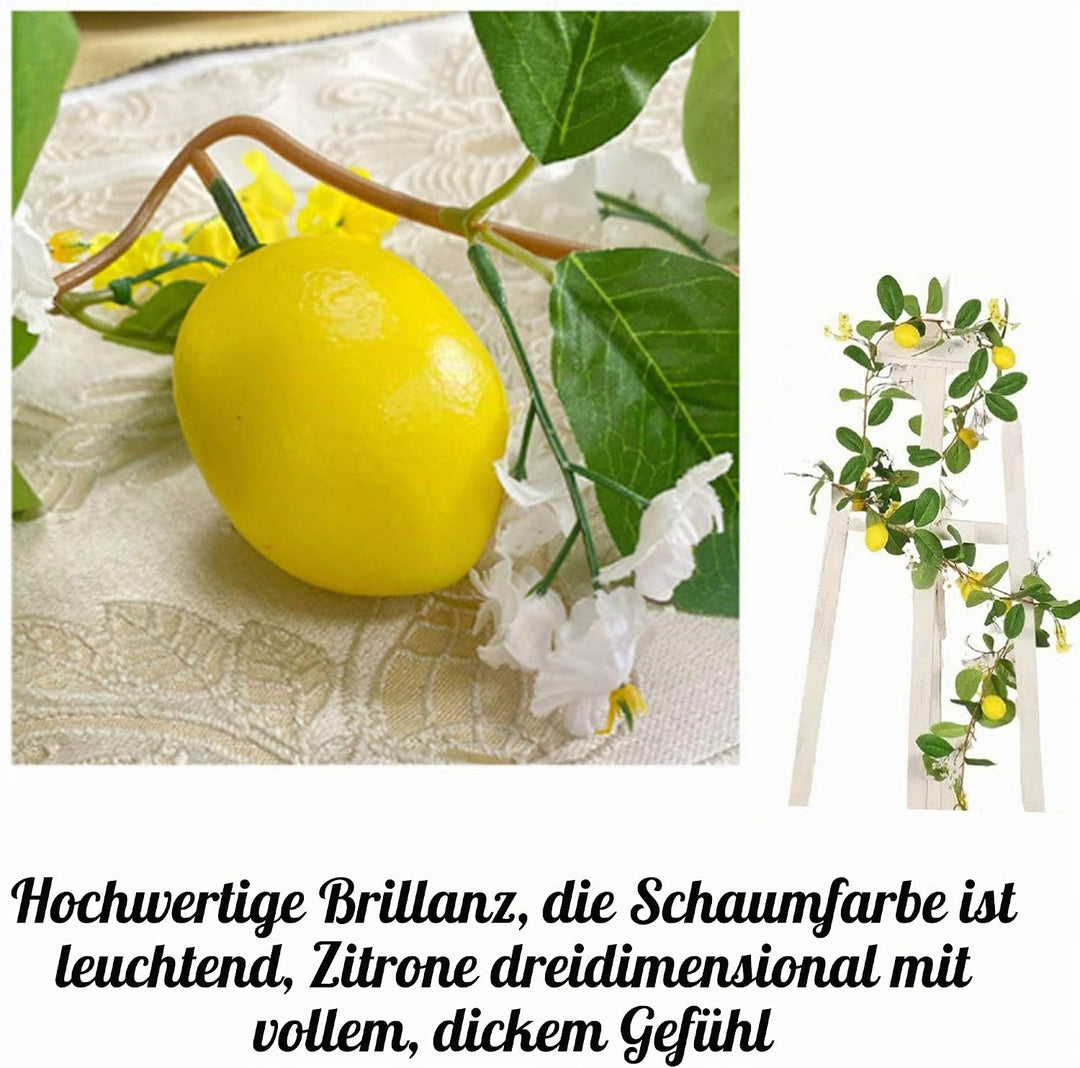 Künstliche Zitronen Reben,Künstliche Zitronenzweige Dekoration,künstliche Zitronen,künstliche Zitron