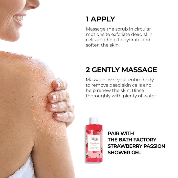 Strawberry Shea Body Scrub,300 Gramm