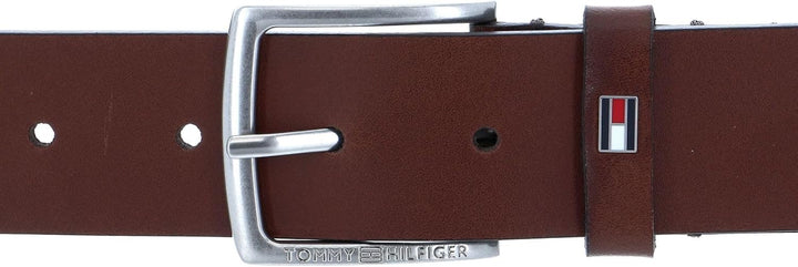 Tommy Hilfiger Casual Leather Belt 3.5 W80 Dark Tan