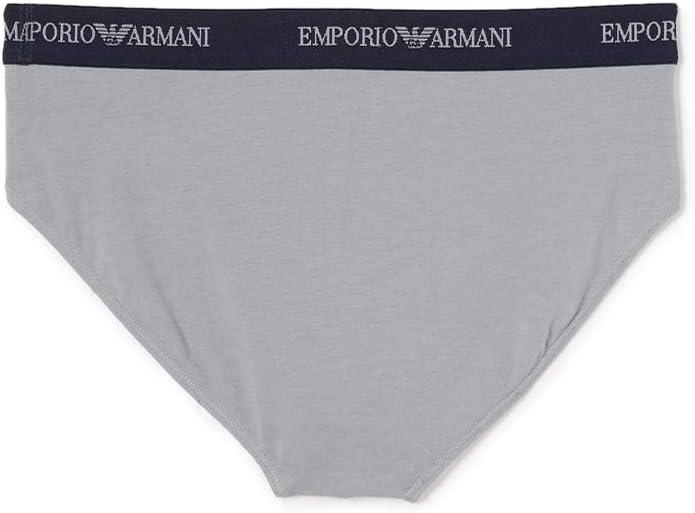 Emporio Armani Underwear Essential Core Logoband 2-Pack Brief S Nero/Grigio, S Nero/Grigio