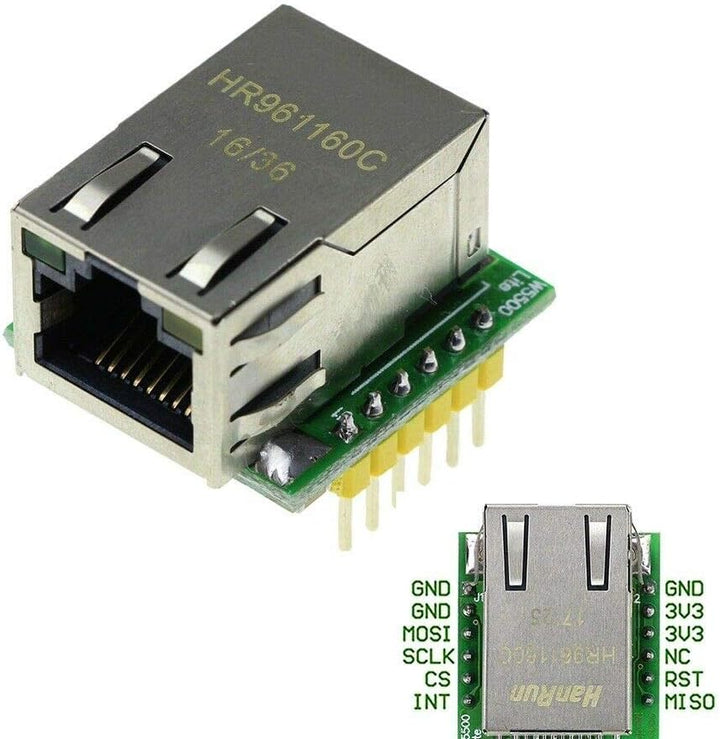 2pcs USR-ES1 W5500 Chip New SPI to LAN/Ethernet Converter TCP/IP Mod