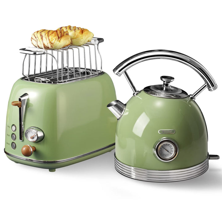 Wiltal toaster wasserkocher set, frühstücksset toaster wasserkocher, Wasserkocher aus Edelstahl, 220