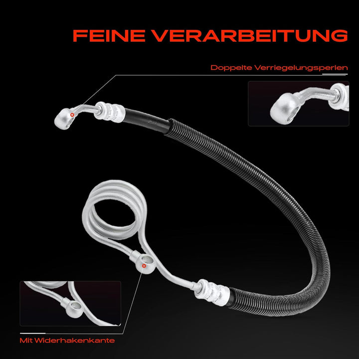 Frankberg Servolenkung Schlauch Diesel Benzin Kompatibel mit A4 8D2 8D5 1.8L 1.9L 1995-2001 A6 4B2 4