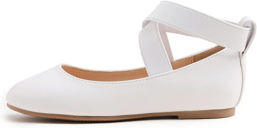 Feversole Girls Cute Dress, Mädchen süsses Kleid Mary Jane Schuhe weiche Party Urlaub Ballerinas 29