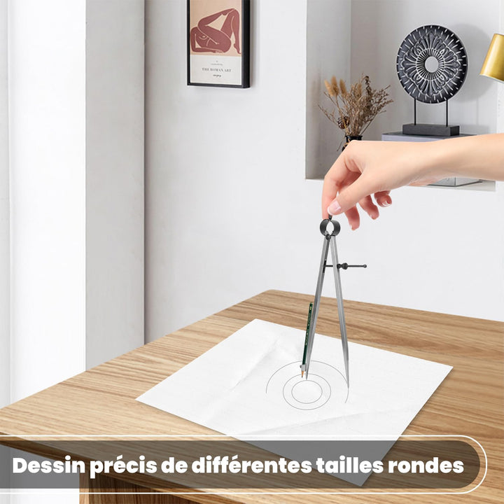 Flügelteiler, Linienpositionsschreiber Zeichenkompasse Handwerk Drehwerkzeug Zeichenkompass 100 mm 1