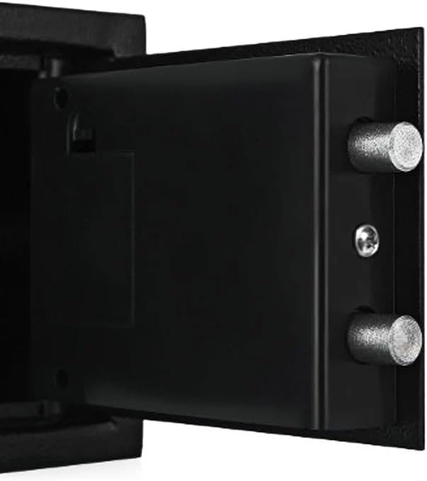 Floordirekt Safe Tresor für Zuhause, 8L 20H x 31B x 20T cm, Möbeltresor mit Schlüssel und Zahlenschl