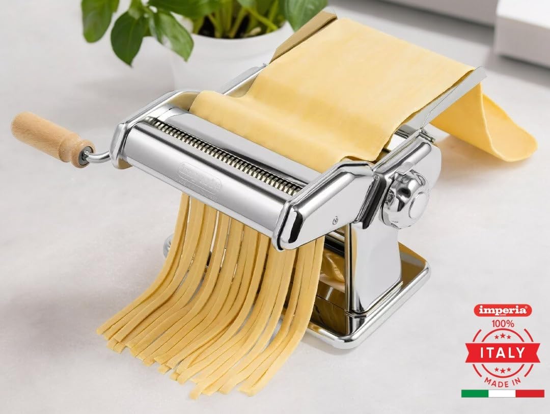 Imperia IPASTA Classica Nudelmaschine 100% Made in Italy. Frischpastamaschine aus Stahl. Manuelle Te