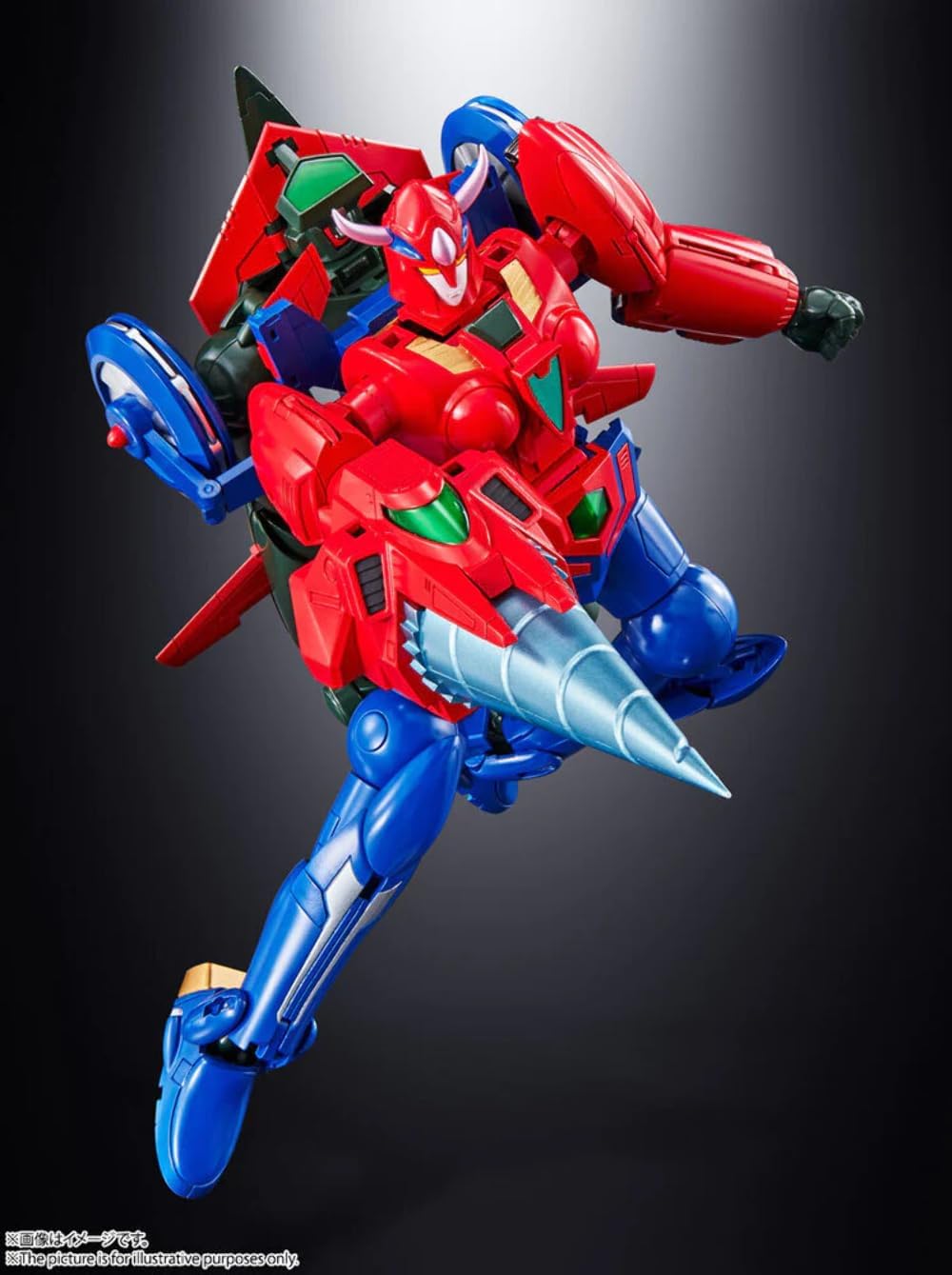 BANDAI 194467 Getter Robot Go, 18 cm, Mehrfarbig