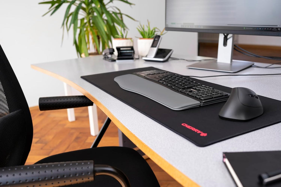 CHERRY KC 4500 ERGO, ergonomische Tastatur, Spanisches Layout (QWERTY), kabelgebunden, gepolsterte H