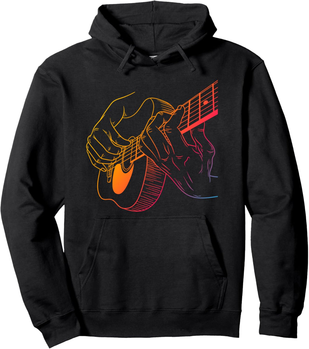 Akustikgitarre Vintage gitarre Pullover Hoodie
