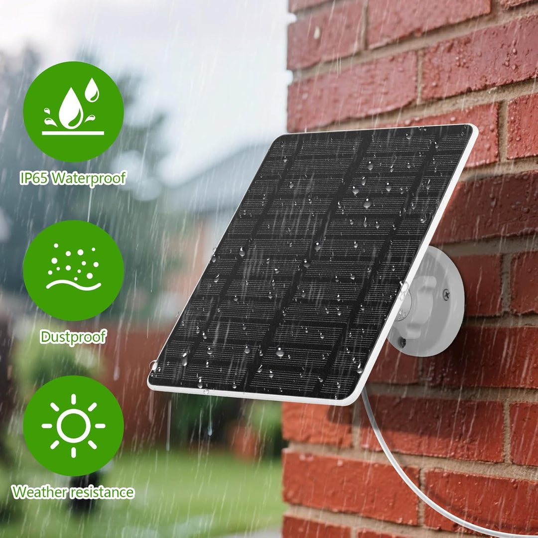 2PCS Solarpanel für Eufy Kamera,GuKKK 6W Kamera Solarpanel Kompatibel,Kontinuierliche Stromversorgun