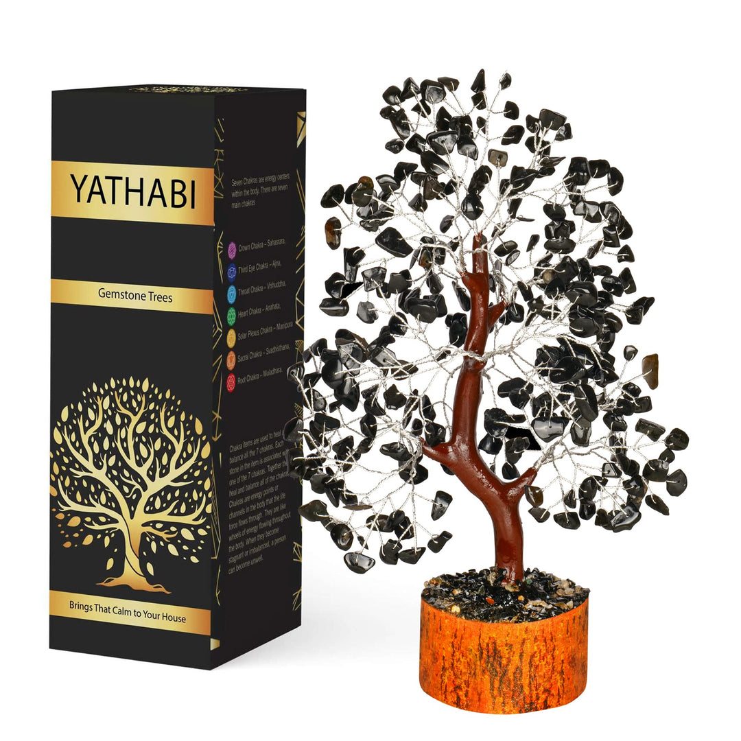 Schwarzer Turmalin,Kristallbaum,Turmalin Kristall,Kristallgeschenke,Feng Shui Baum,Lebensbaum Dekor,