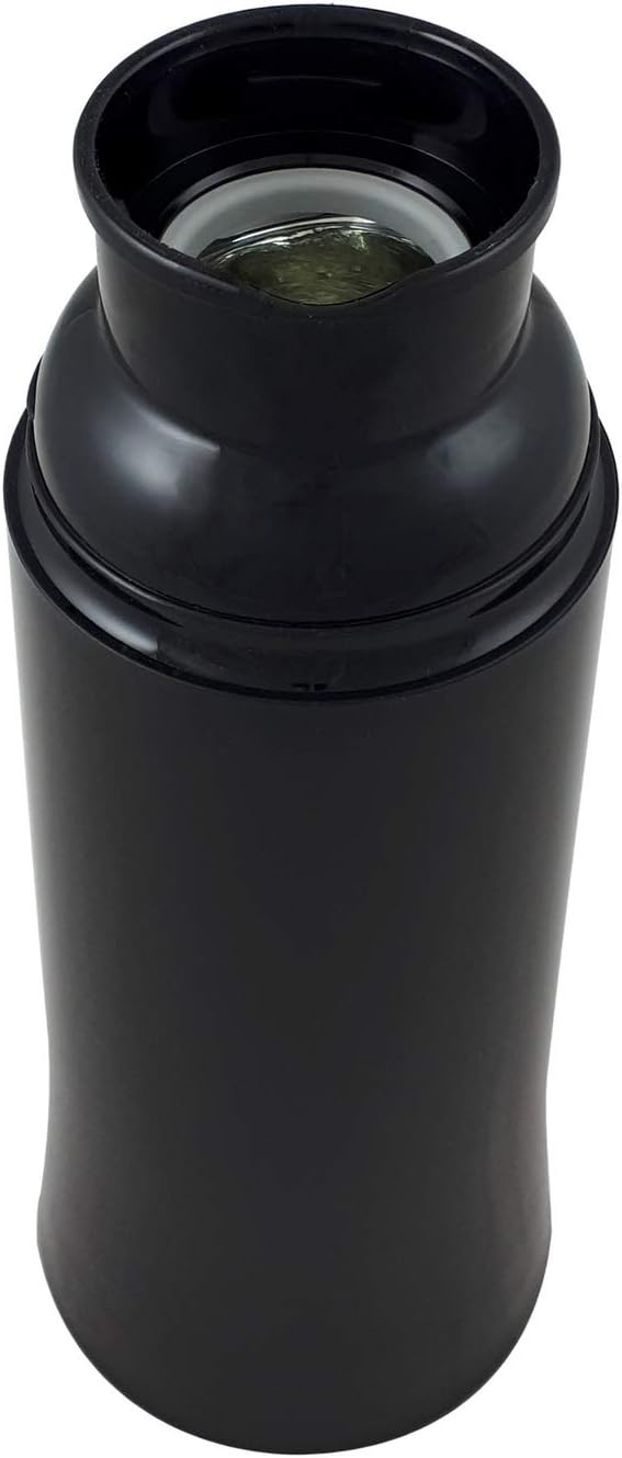 Helios Elegance Isolierflasche, Kunststoff, schwarz, 0,75 Liter 750 ml Schwarz, 750 ml Schwarz