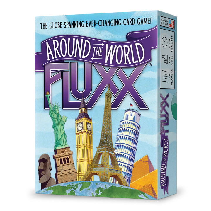 Looney Labs | Around The World Fluxx Card Game - Worldwide Adventure with Dynamic Gameplay | English