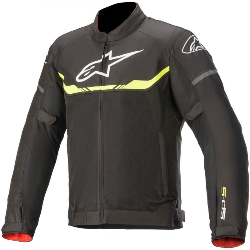 Alpinestars Herren Tex-jacke Reitjacke S Schwarz Gelb Fluo, M