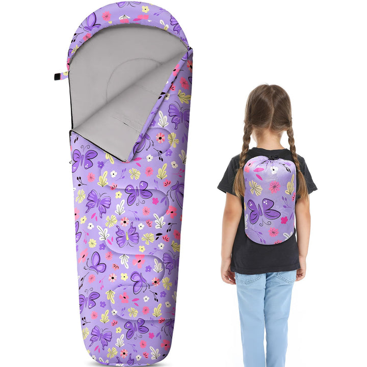 MHJY Shlafsack Camping für Jungen und Mädchen, Schlafsack Kinder ideal für Outdoor Camping Wandern B