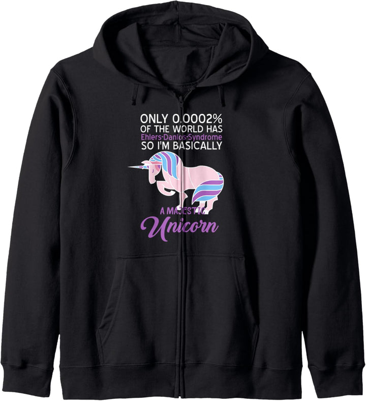 Funny Ehlers-Danlos syndrome awareness unicorn lovers humor Kapuzenjacke