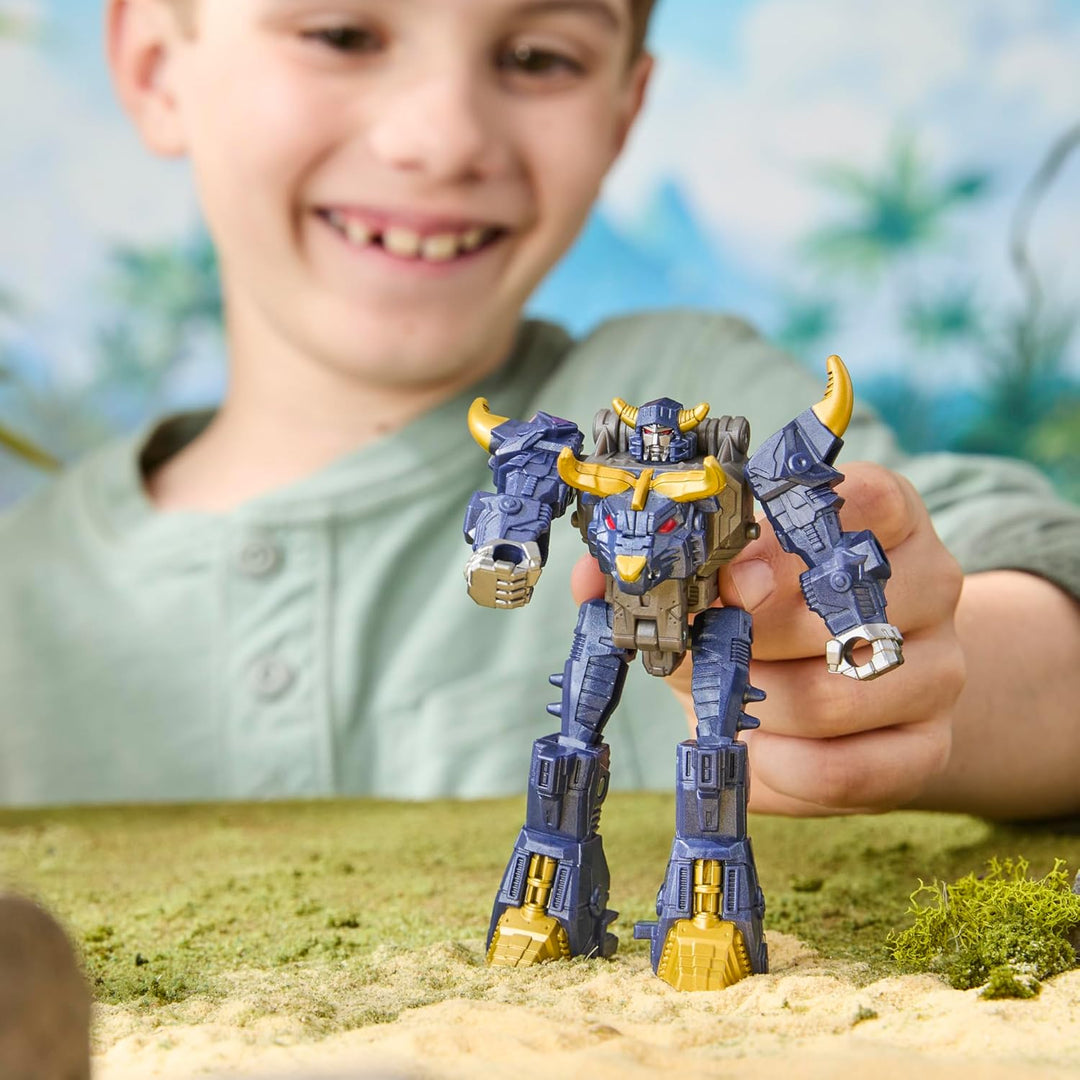 Transformers Cyberworld Cyber Changers Bull, 10 cm grosse Action-Figur mit 4 Schritten zur Verwandlu