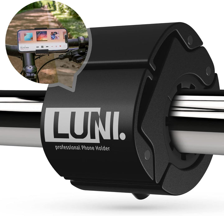 LUNI professional® Handyhalterung Fahrrad aus Aluminium [100% rüttelfest] 2024 Universal Smartphone