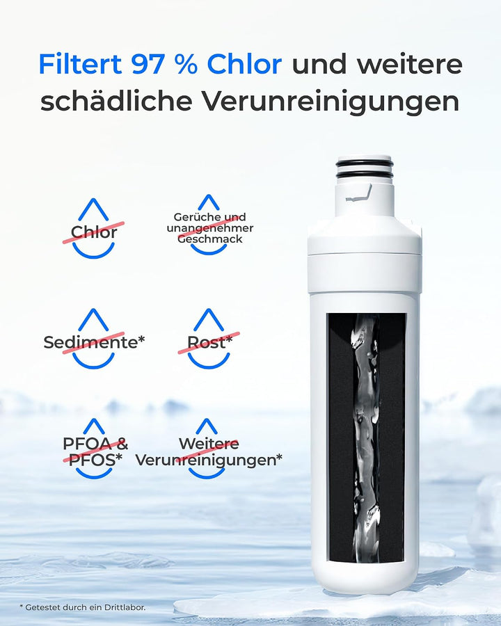 Waterdrop Kühlschrank Wasserfilter und Luftfilter Ersatz für LG® LT1000P® | Ersatz für LG® LT1000P®,