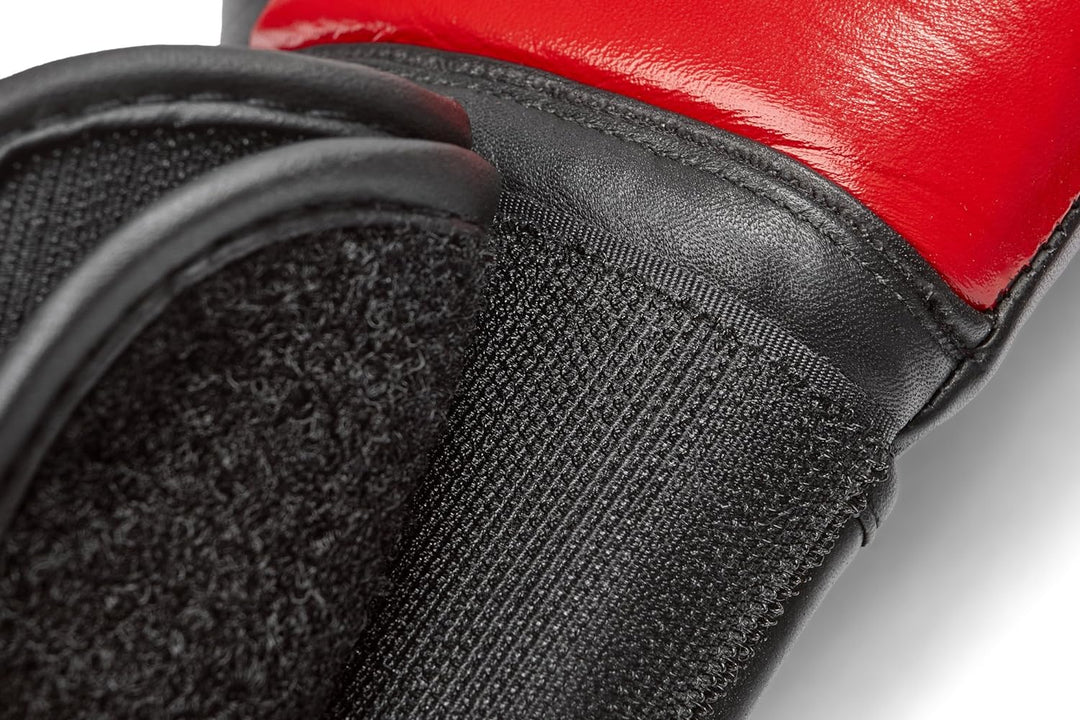 Combat Leather Training Glove - 14oz Red / Black
