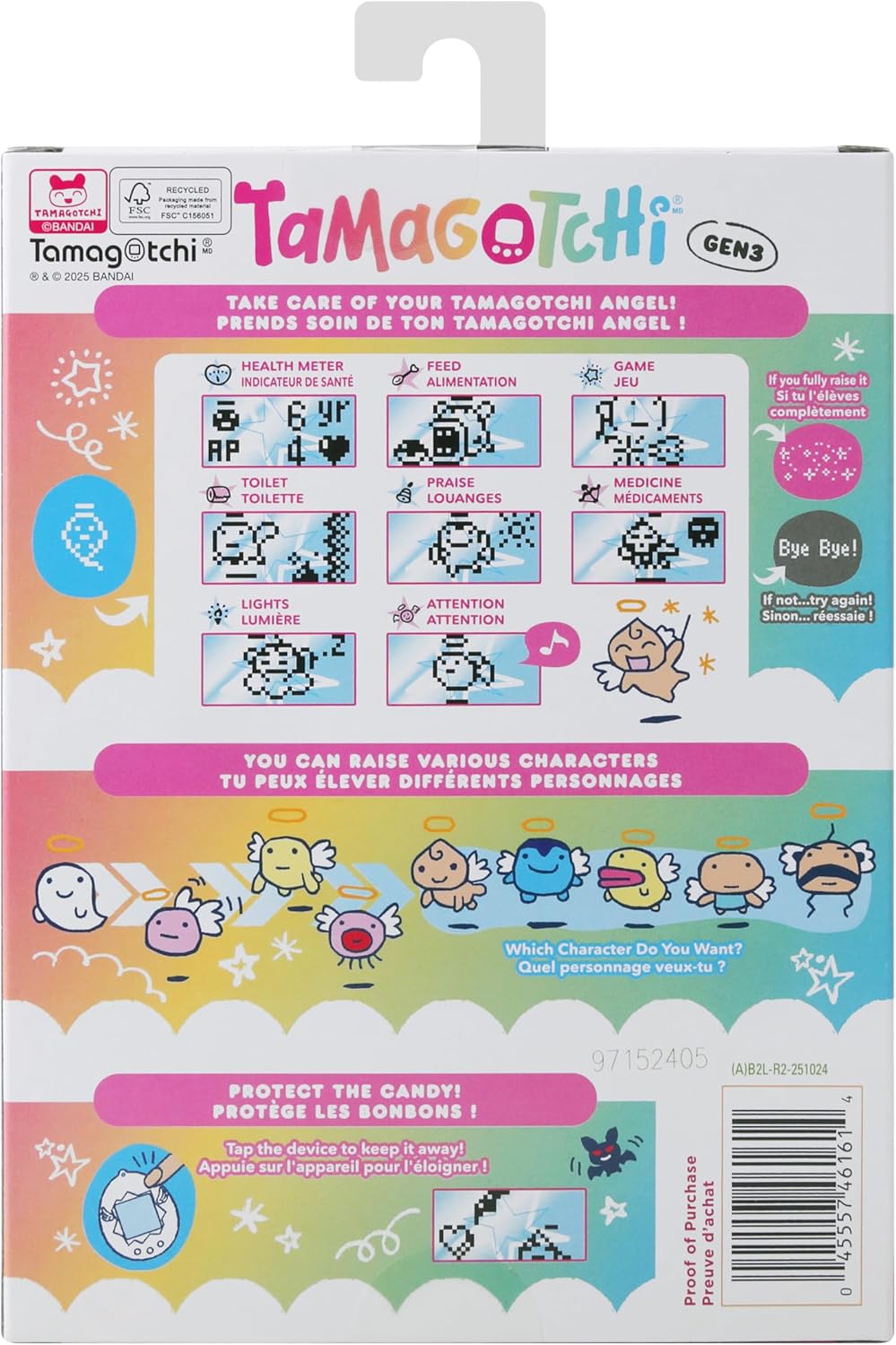 Bandai - Tamagotchi - Original Tamagotchi - Angel Cake - Elektronisches virtuelles Haustier mit Farb