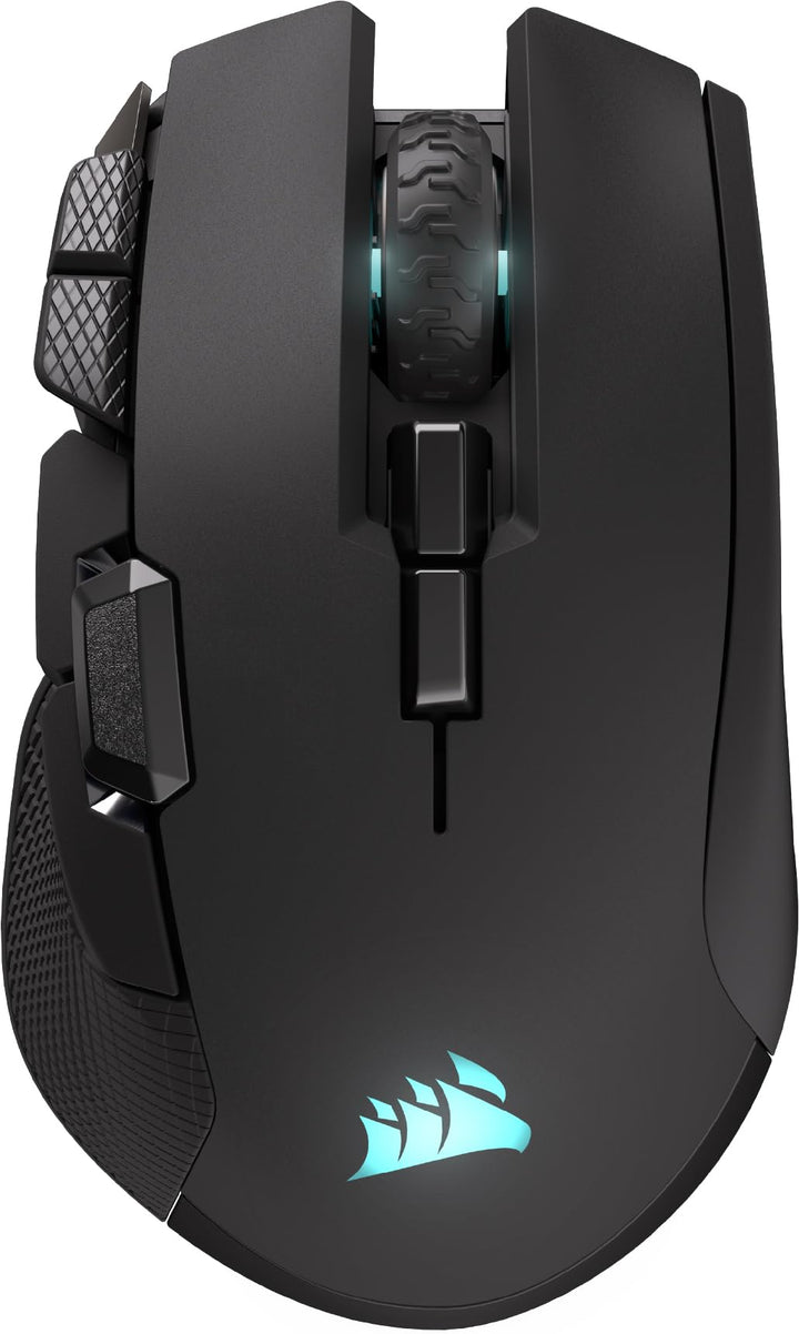 Corsair IRONCLAW Wireless SE Gaming-Maus – 26,000 DPI, Ergonomisches Design für Grössere Hände, 10 P
