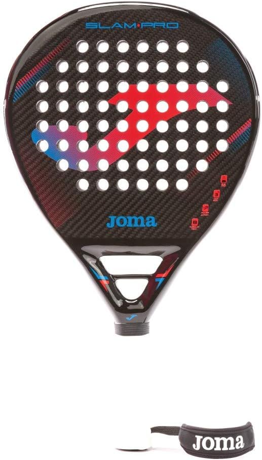 JOMA Slam Pro Power Padel Racket (Black Red)