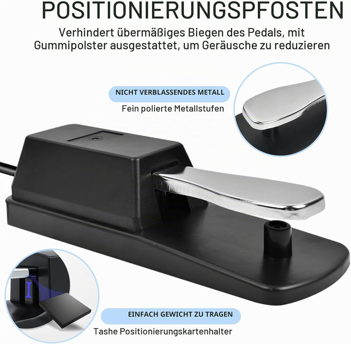 Pédale de Sustain Universelle pour Clavier de Piano, Pédale de Sustain Adaptée pour Synthétiseur de