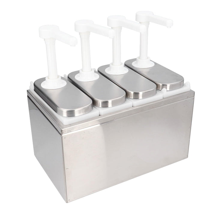 Natudeco 1L Saucen Spender Pumpe langlebige Gewürz pumpe Saucen-Saucen-Pumpen-Behälter Quantitativer