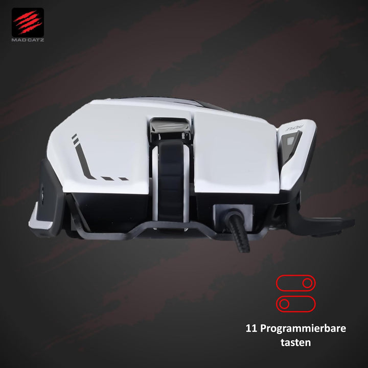 MadCatz R.A.T. 6+ Optical Gaming Mouse, White R.A.T. 6+