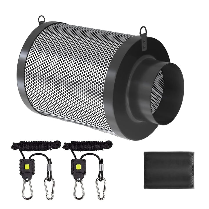 SunStream Luftfilter für Growzelt &amp; Innenanbau, Schwarz Vorfilter passend für Inline-Ventilatoren, B