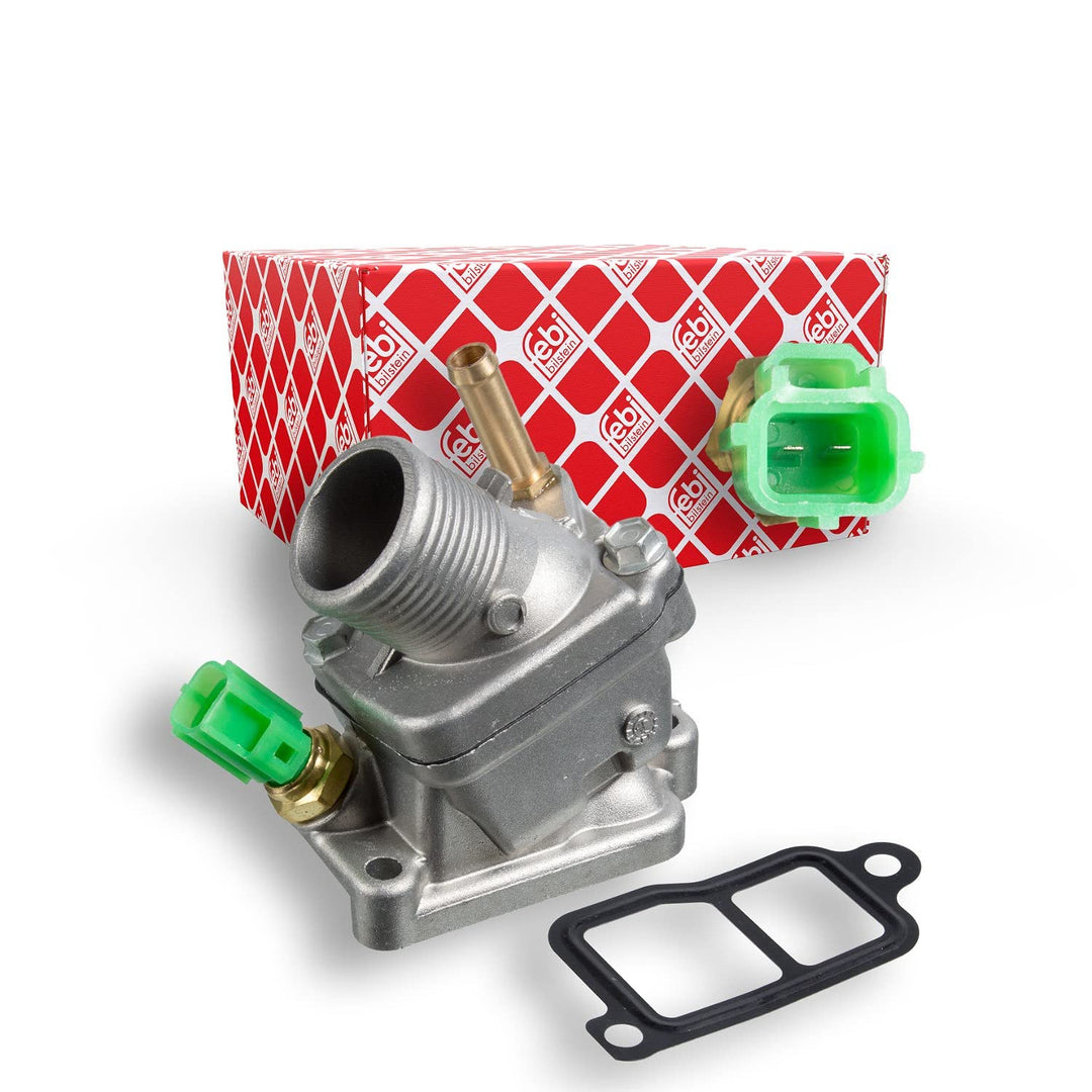 febi bilstein 34851 Thermostat mit Gehäuse, Dichtung und Temperatursensor , 1 Stück
