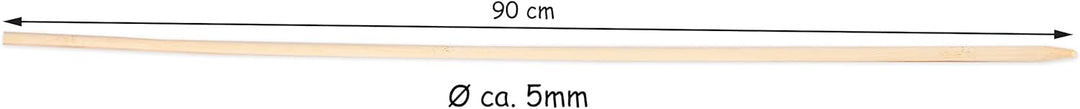 BigDean 100x Pflanzstäbe aus Bambus - Rankhilfe Tomatenstangen Holz Rankstäbe Bambusstäbe 90 cm Pfla
