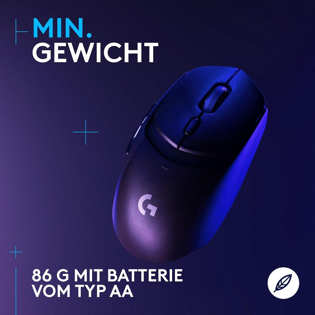 Logitech G309 LIGHTSPEED kabellose Gaming-Maus, leicht, LIGHTFORCE-Hybridschalter, HERO 25K-Sensor,