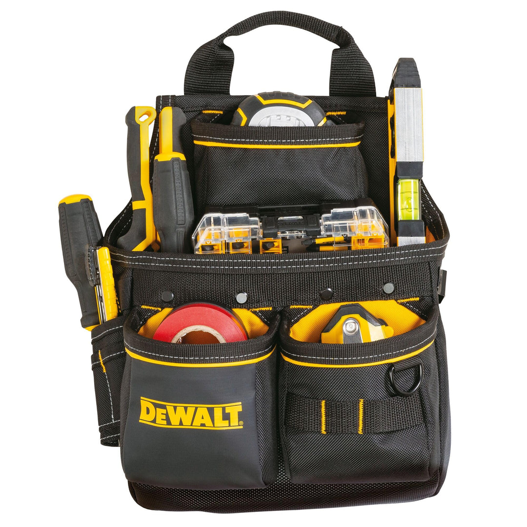 DEWALT Werkzeuggürtel DWST40201-1 (aus robustem 1680-Denier und schmutzabweisenden Boden, 13 Taschen