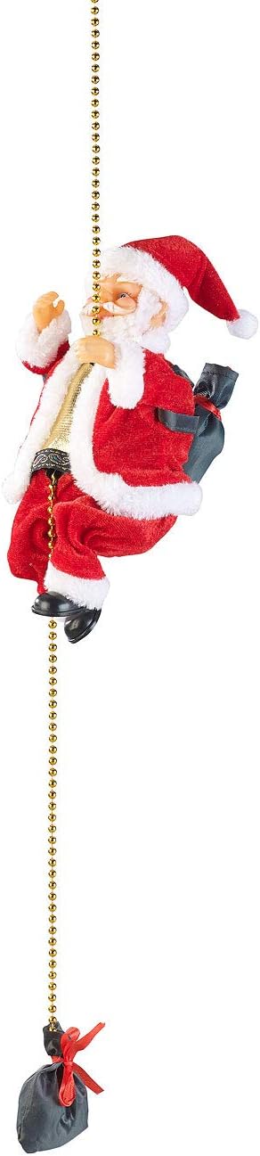 infactory Kletter Weihnachtsmann: Kletternder Weihnachtsmann Santa Crawl (Weihnachtsmann klettert, K