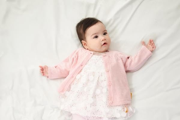 Steiff Baby-Mädchen Strickjacke 68 Ballerina, 68 Ballerina