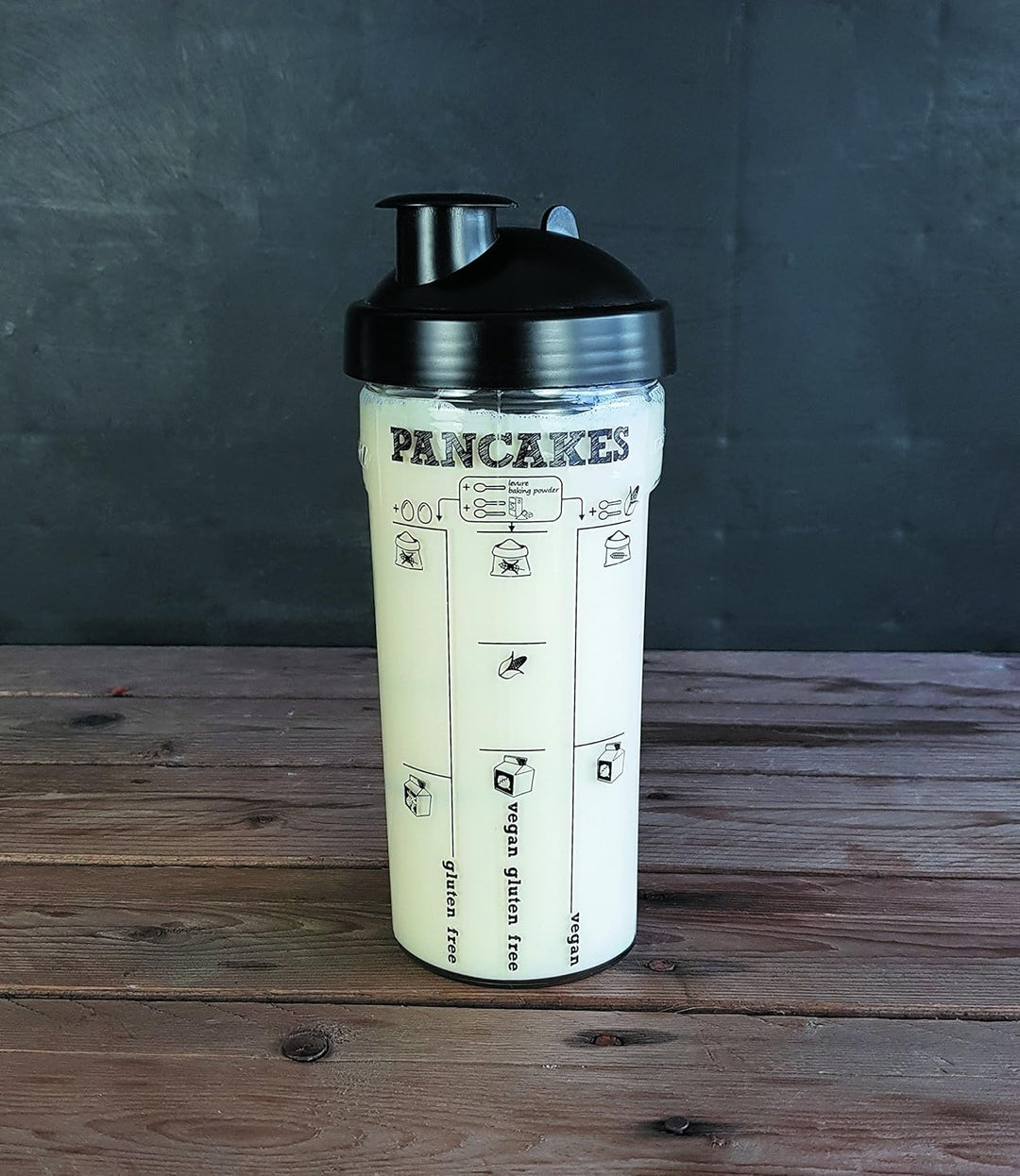 Cookut Shaker Miam – Erstellen Sie perfekte Crêpes oder Pancakes in weniger als 2 Minuten – Geschenk