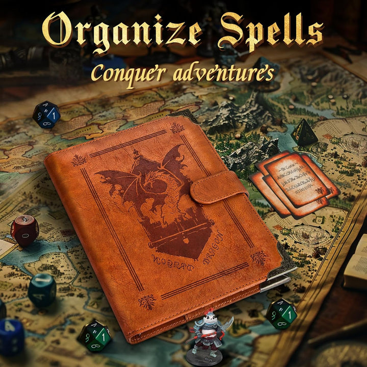 Zauberspruch-Kartenhalter für DnD/RPG, Taschen-Zauberbuch und Referenzkartenhalter, Foliant of Recol