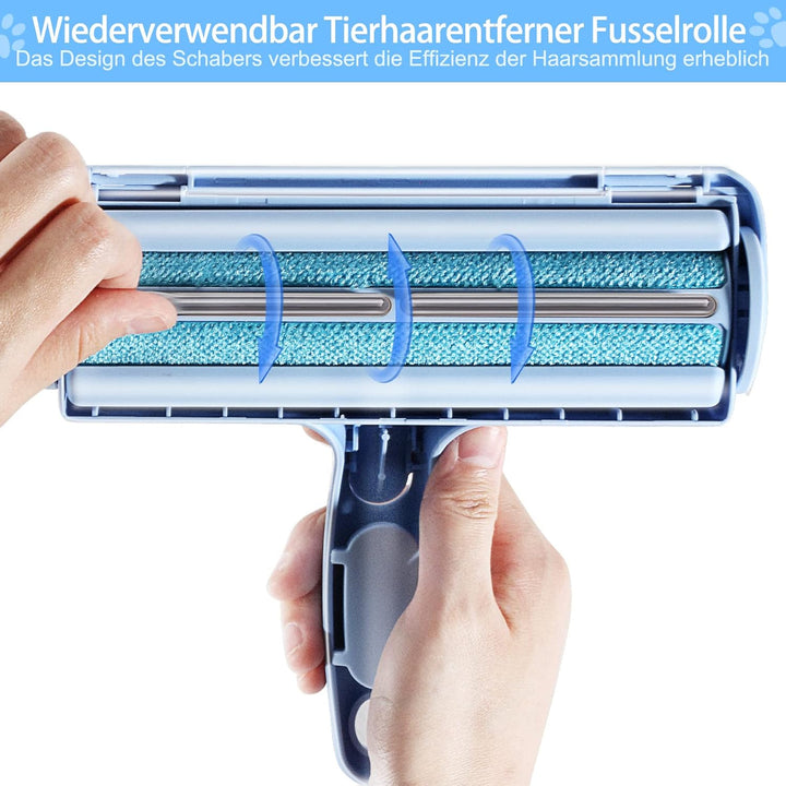 Tierhaarentferner, Fusselrolle, Fusselbürste für Tierhaar, Fusselroller für Hundehaare und Katzenhaa